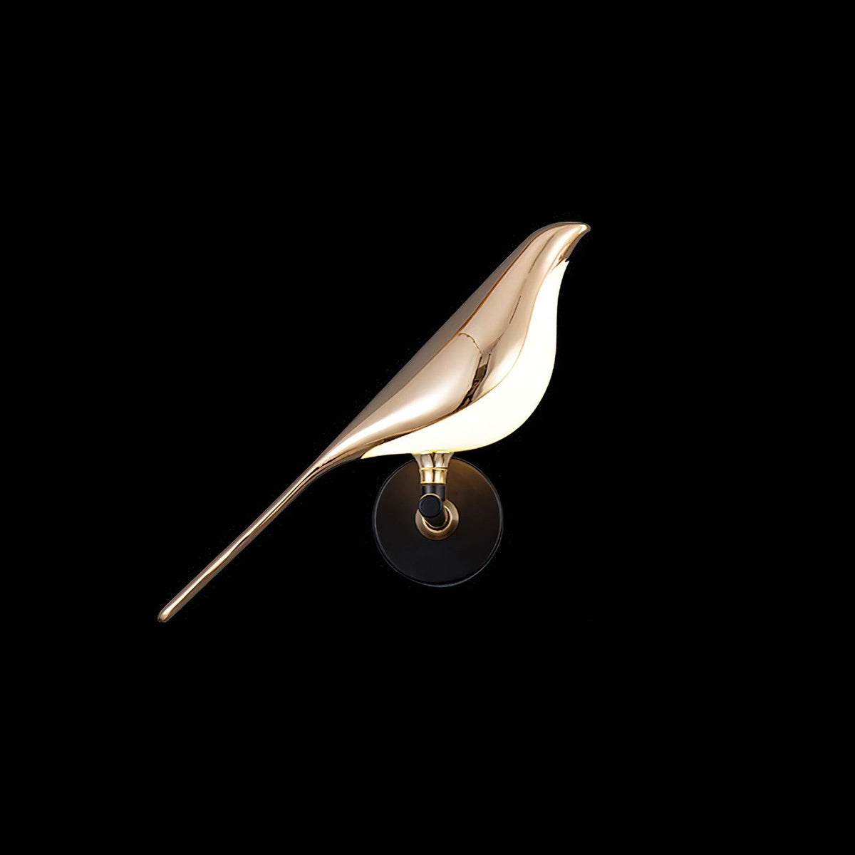 Wall Lamp Modern Bird Shape with Integrated LED and Warm Light