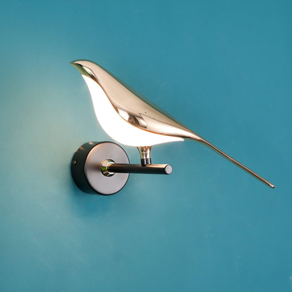 Wall Lamp Modern Bird Shape with Integrated LED and Warm Light