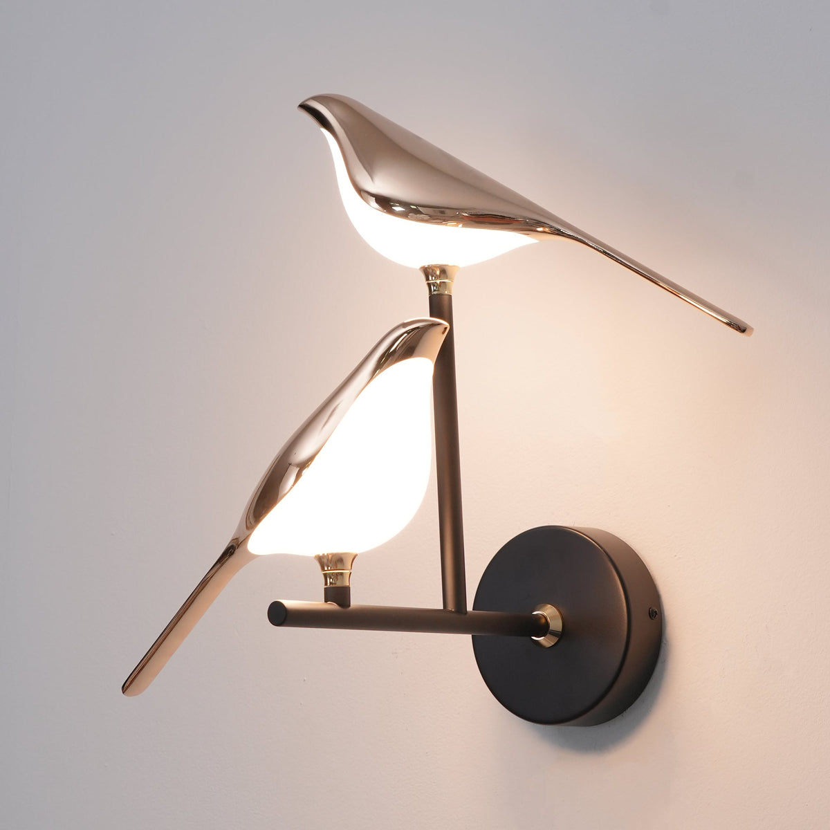Wall Lamp Modern Bird Shape with Integrated LED and Warm Light