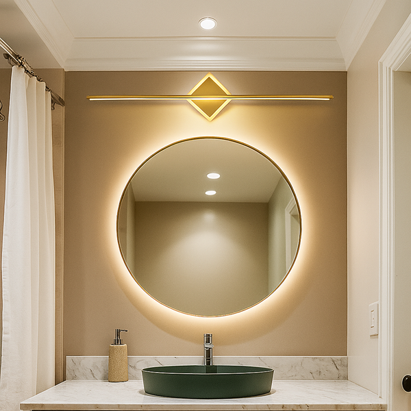 Wall Lamp Modern LED with Round or Square Centre Detail