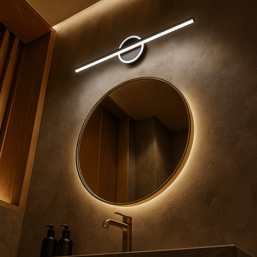 Wall Lamp Modern LED with Round or Square Centre Detail