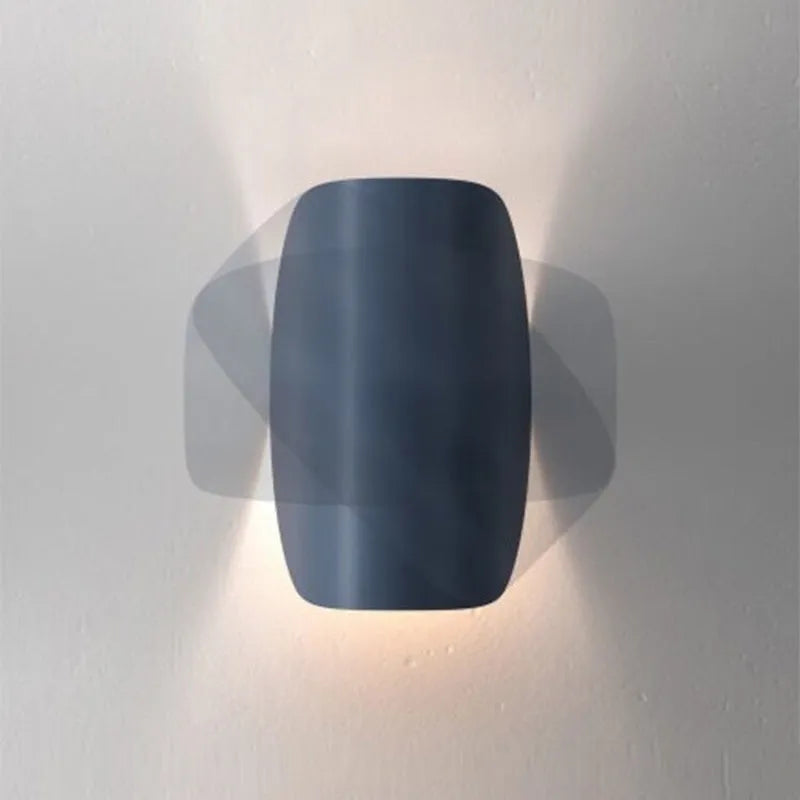 Wall Lamp Modern Minimalist with Curved Shade and Warm LED Glow