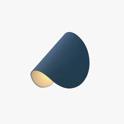 Wall Lamp Modern Minimalist with Curved Shade and Warm LED Glow