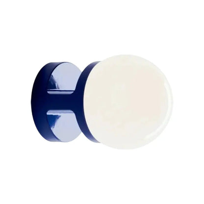 Wall Lamp Modern Minimalist with Globe Shade and Ceramic Base