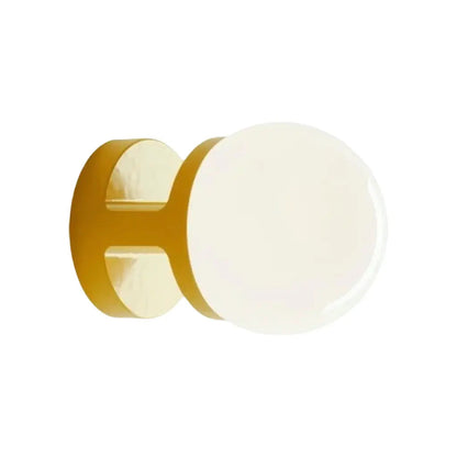 Wall Lamp Modern Minimalist with Globe Shade and Ceramic Base