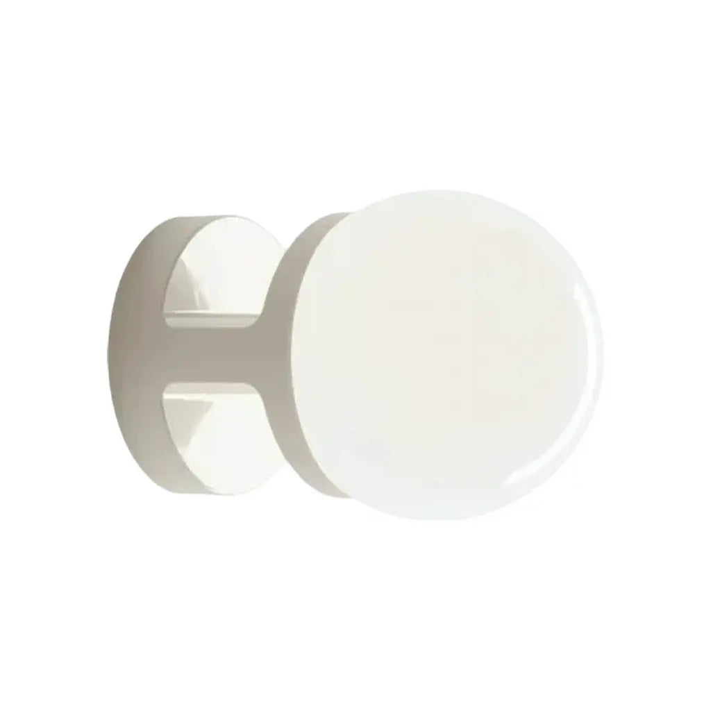 Wall Lamp Modern Minimalist with Globe Shade and Ceramic Base