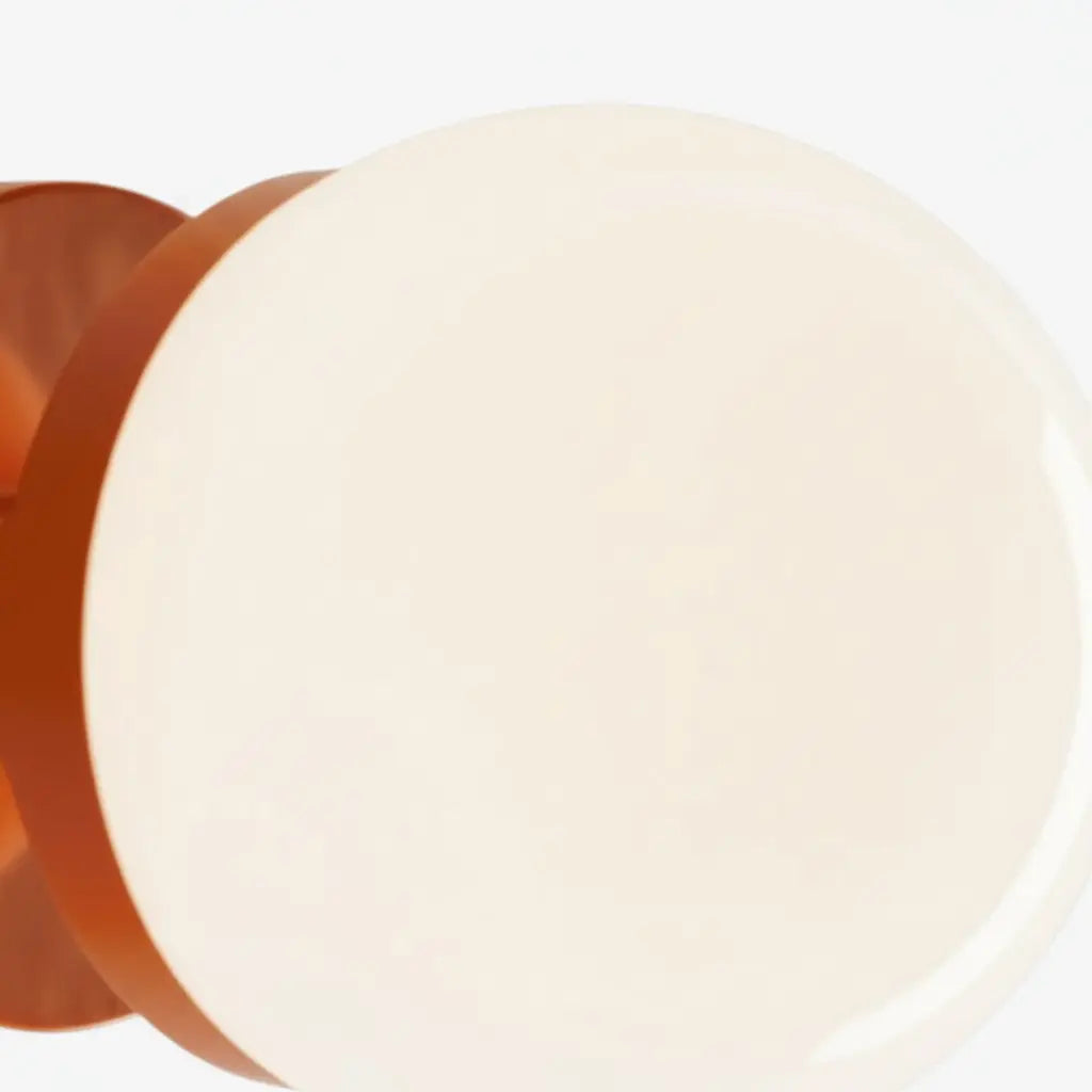 Wall Lamp Modern Minimalist with Globe Shade and Ceramic Base