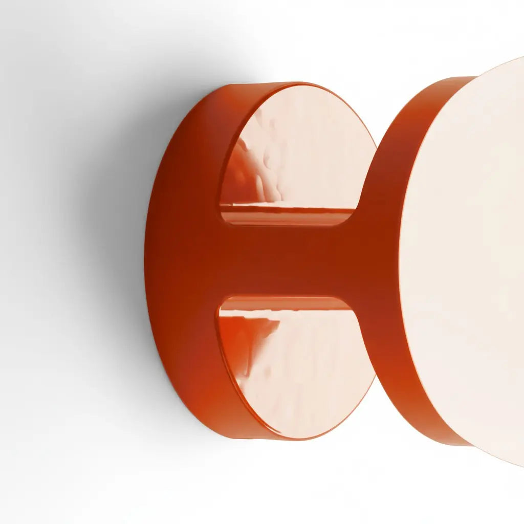 Wall Lamp Modern Minimalist with Globe Shade and Ceramic Base