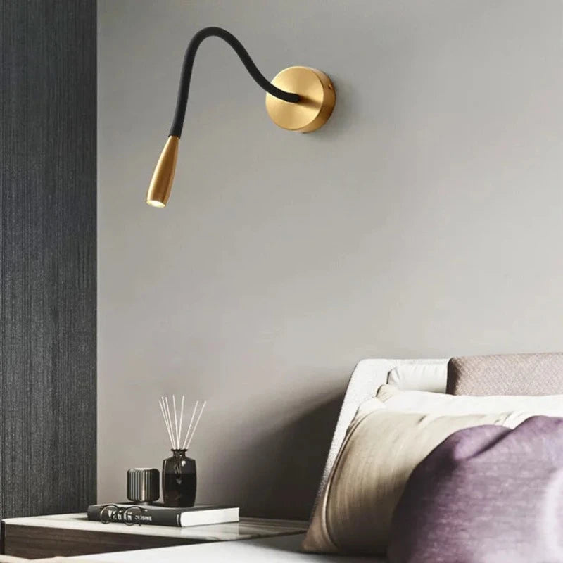 Wall Lamp Modern with Flexible Adjustable Arm for Reading and Bedside