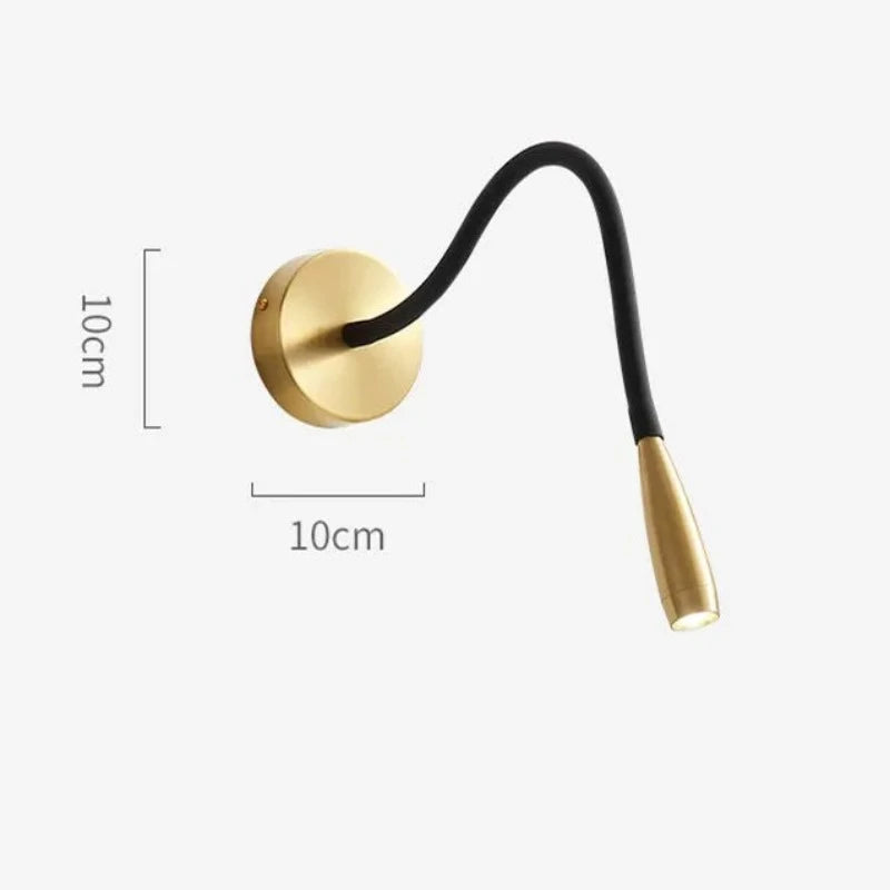Wall Lamp Modern with Flexible Adjustable Arm for Reading and Bedside