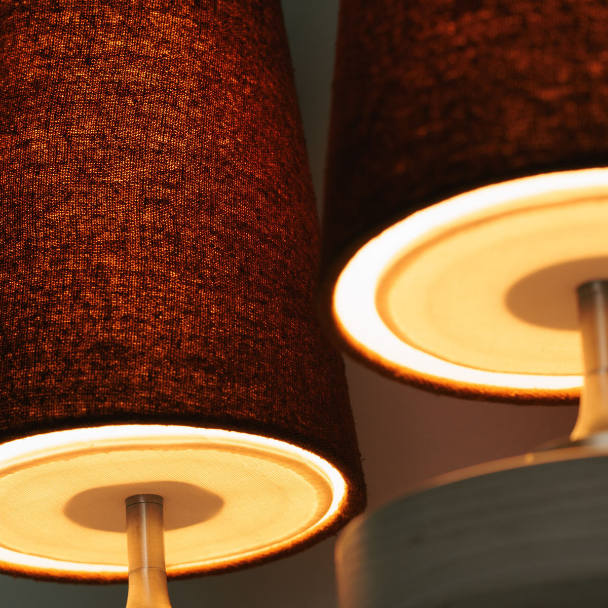 Wall Lamp Retro with Wood and Brass Body and Cone Shade