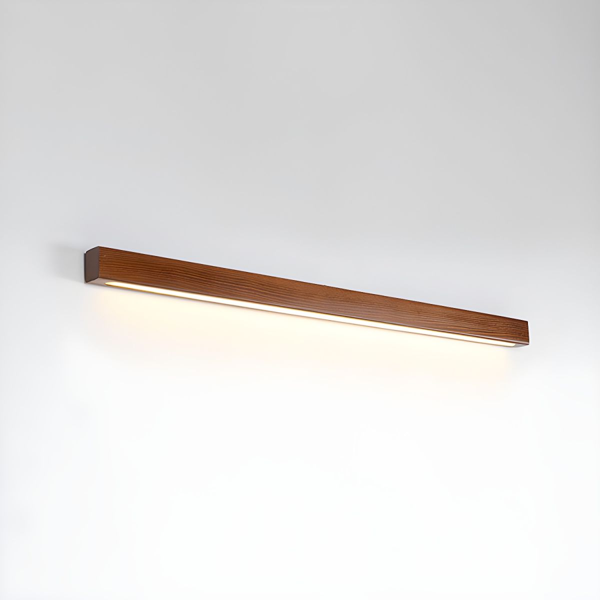 Wall Lamp Scandinavian Linear Wood LED with Integrated Light Strip