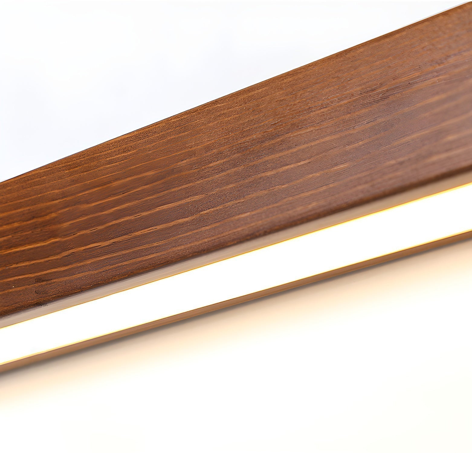 Wall Lamp Scandinavian Linear Wood LED with Integrated Light Strip