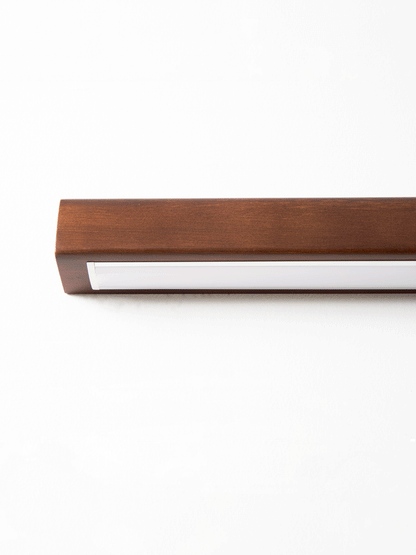 Wall Lamp Scandinavian Linear Wood LED with Integrated Light Strip