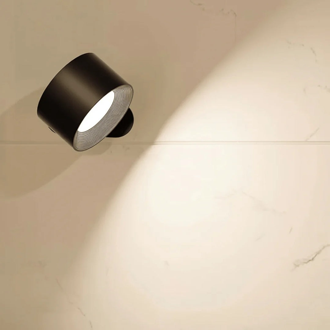 Wall Lamp Scandinavian Style with Rotatable Head and USB-C Rechargeable Battery