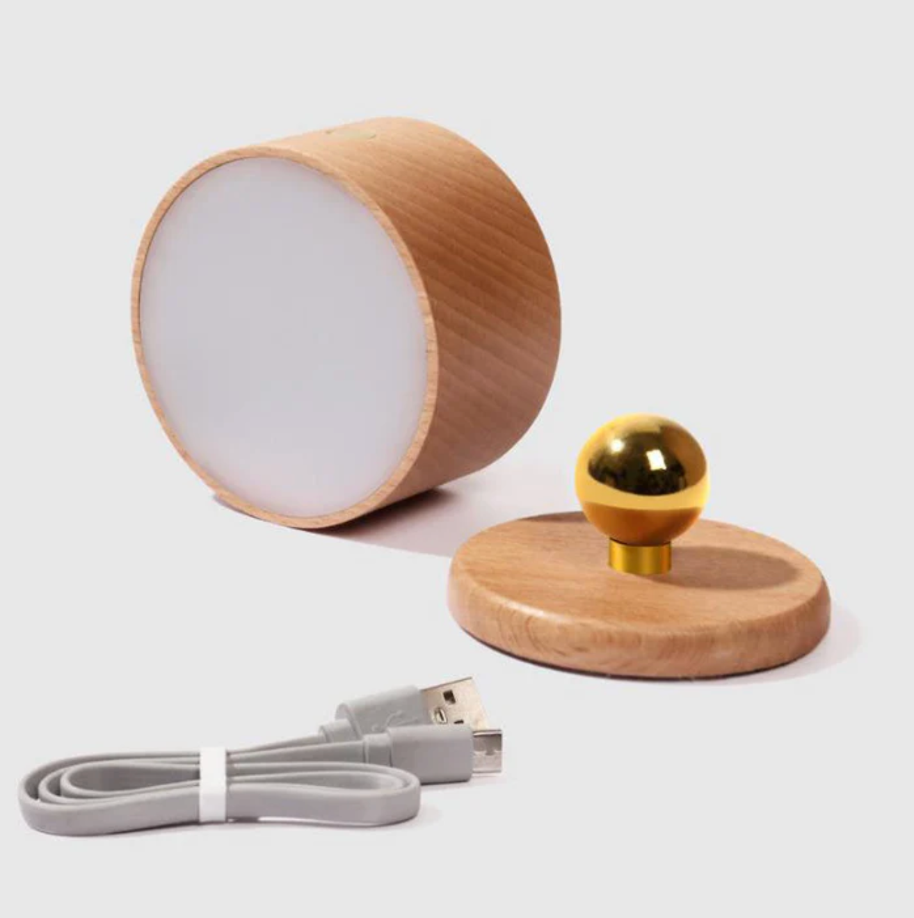 Wall Lamp Scandinavian Style with Rotatable Head and USB Charging