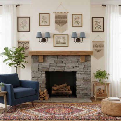 Wall Lamp Traditional with Double Fabric Shade and Curved Arms