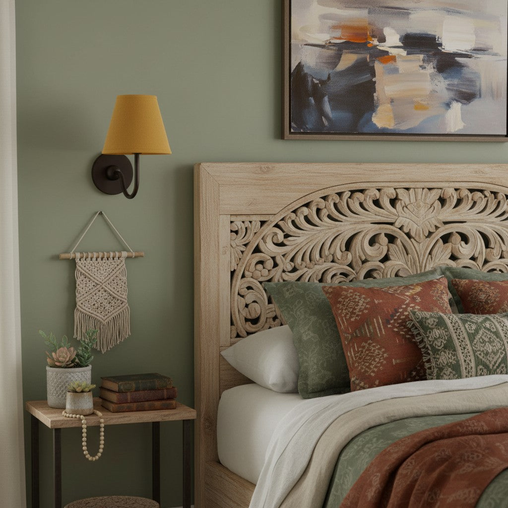 Wall Lamp Traditional with Double Fabric Shade and Curved Arms