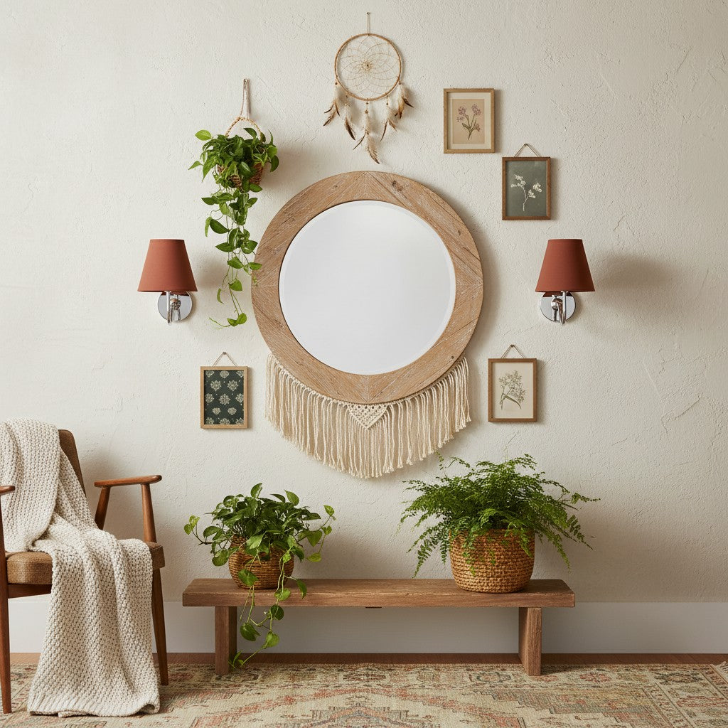 Wall Lamp Traditional with Double Fabric Shade and Curved Arms