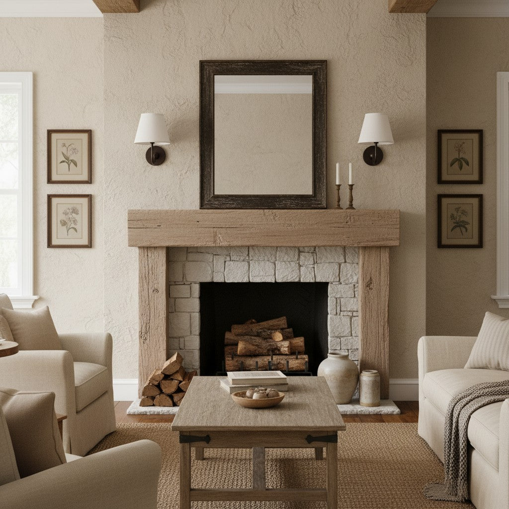 Wall Lamp Traditional with Double Fabric Shade and Curved Arms