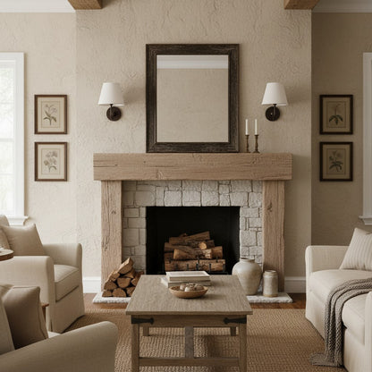 Wall Lamp Traditional with Double Fabric Shade and Curved Arms