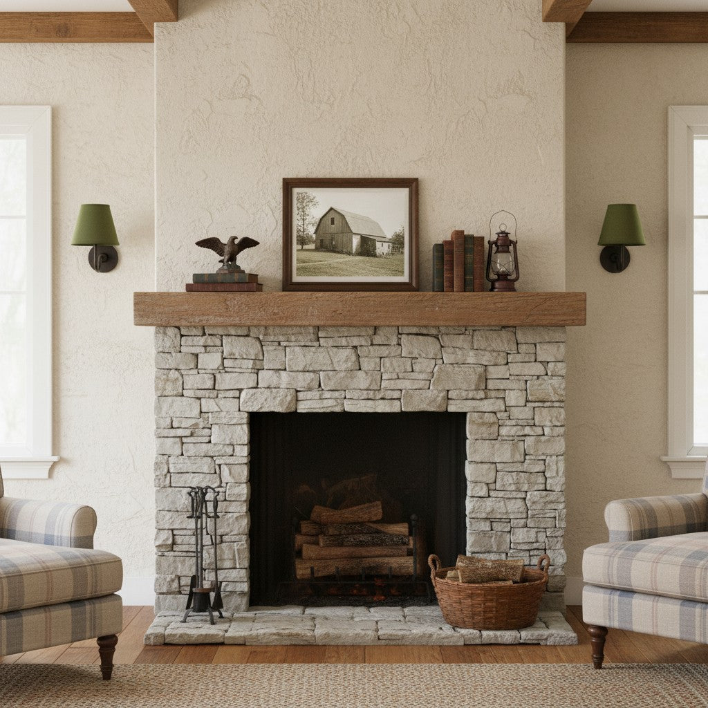 Wall Lamp Traditional with Double Fabric Shade and Curved Arms