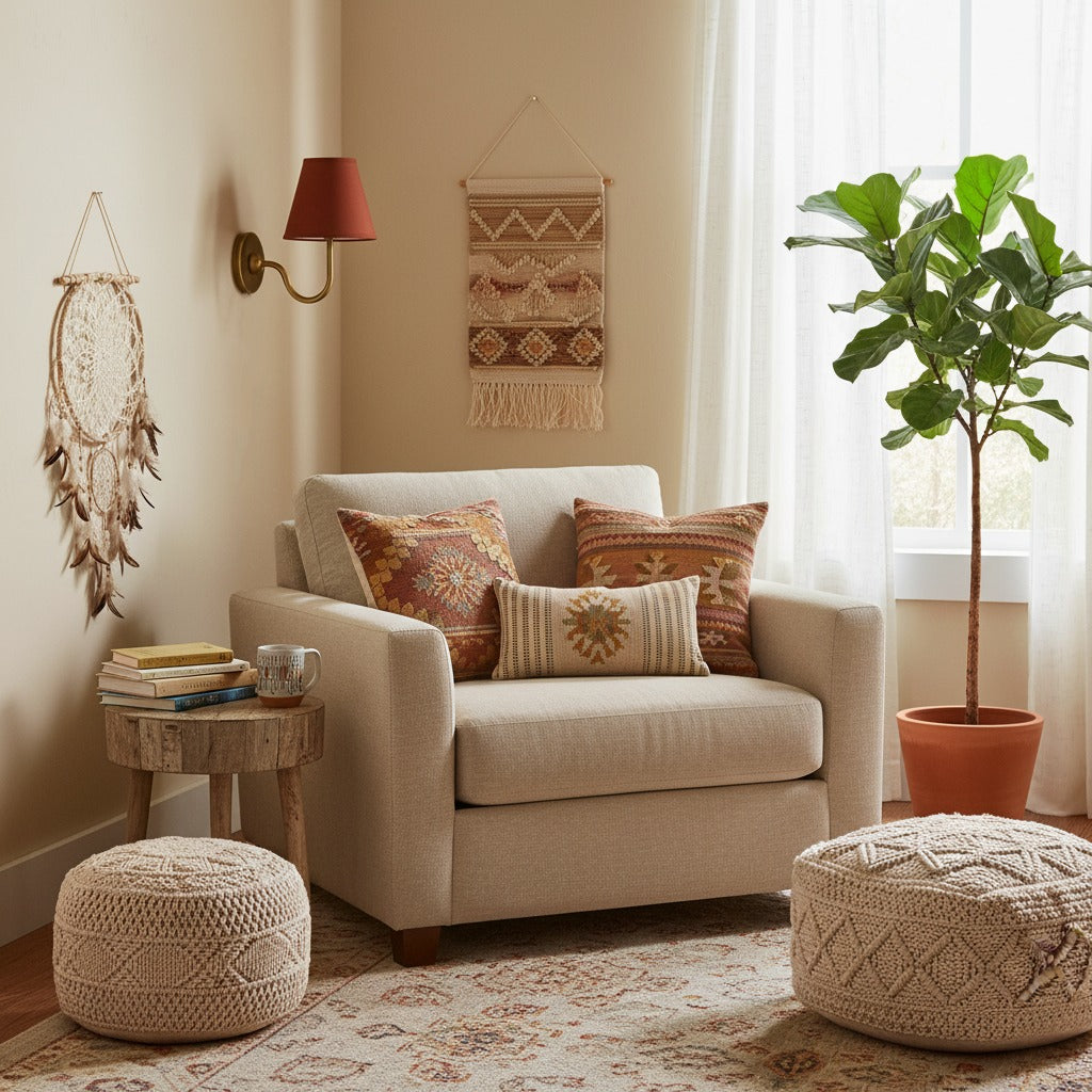Wall Lamp Traditional with Double Fabric Shade and Curved Arms