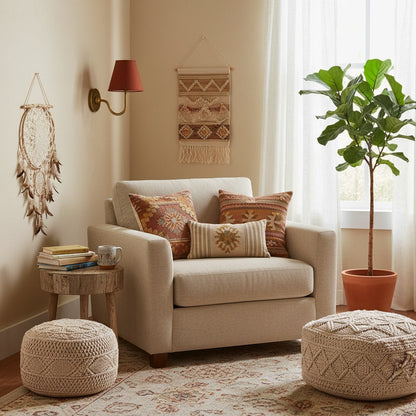 Wall Lamp Traditional with Double Fabric Shade and Curved Arms