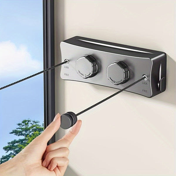 Wall Mounted Clothesline with Double Line