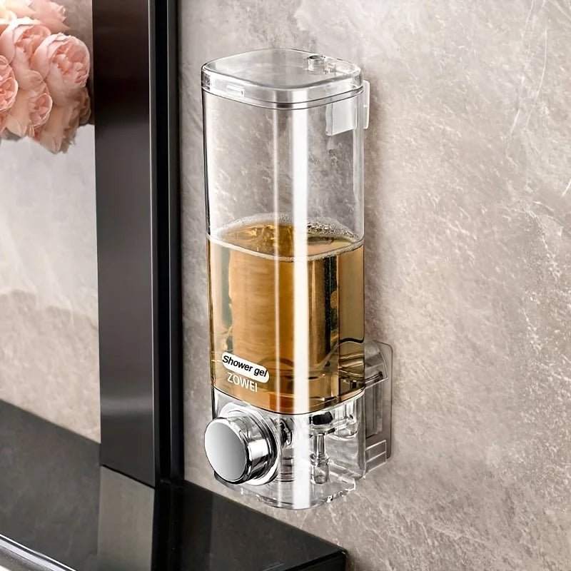 Wall-Mounted Soap Dispenser with No-Drill Installation