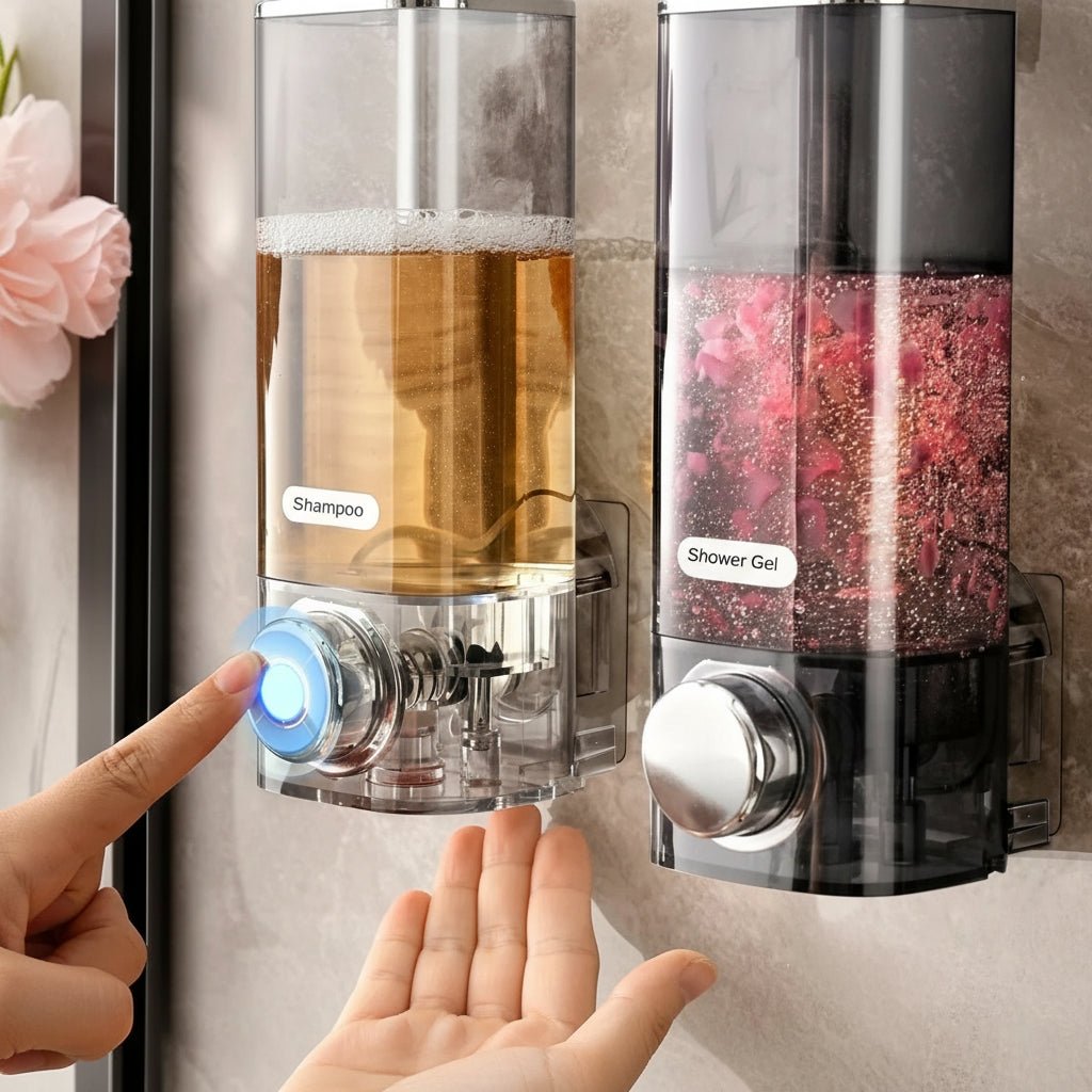 Wall-Mounted Soap Dispenser with No-Drill Installation