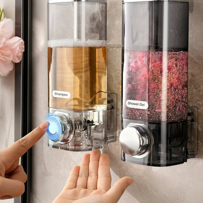Wall-Mounted Soap Dispenser with No-Drill Installation