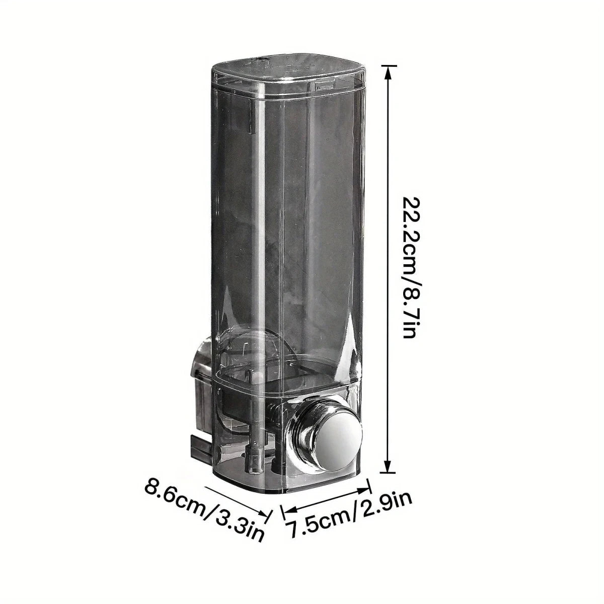 Wall-Mounted Soap Dispenser with No-Drill Installation