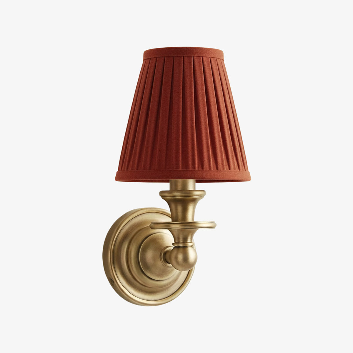 Wall Sconce Classic with Fabric Shade and Candle-Style Arm