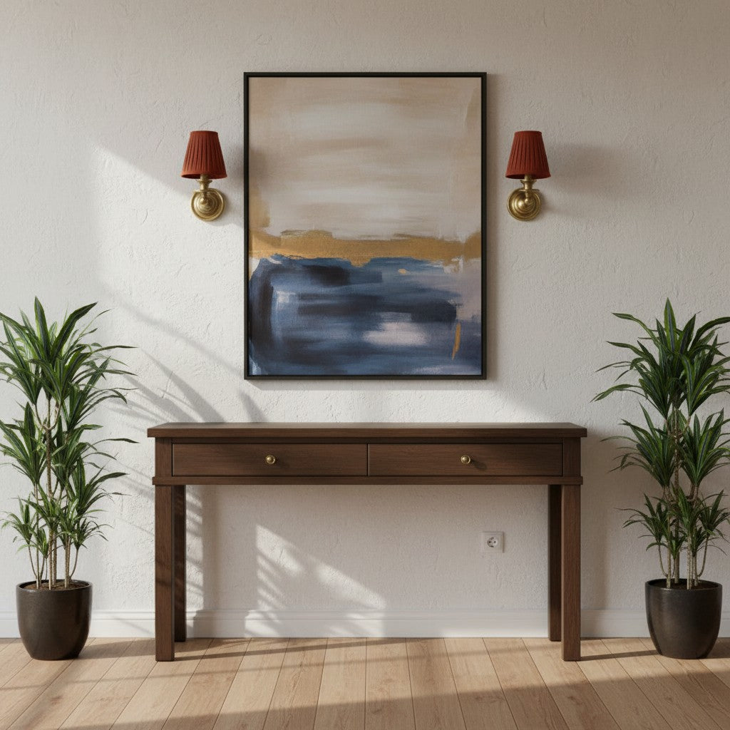 Wall Sconce Classic with Fabric Shade and Candle-Style Arm