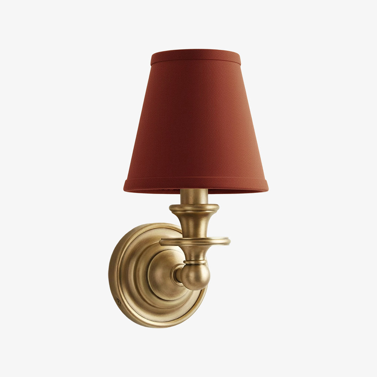 Wall Sconce Classic with Fabric Shade and Candle-Style Arm
