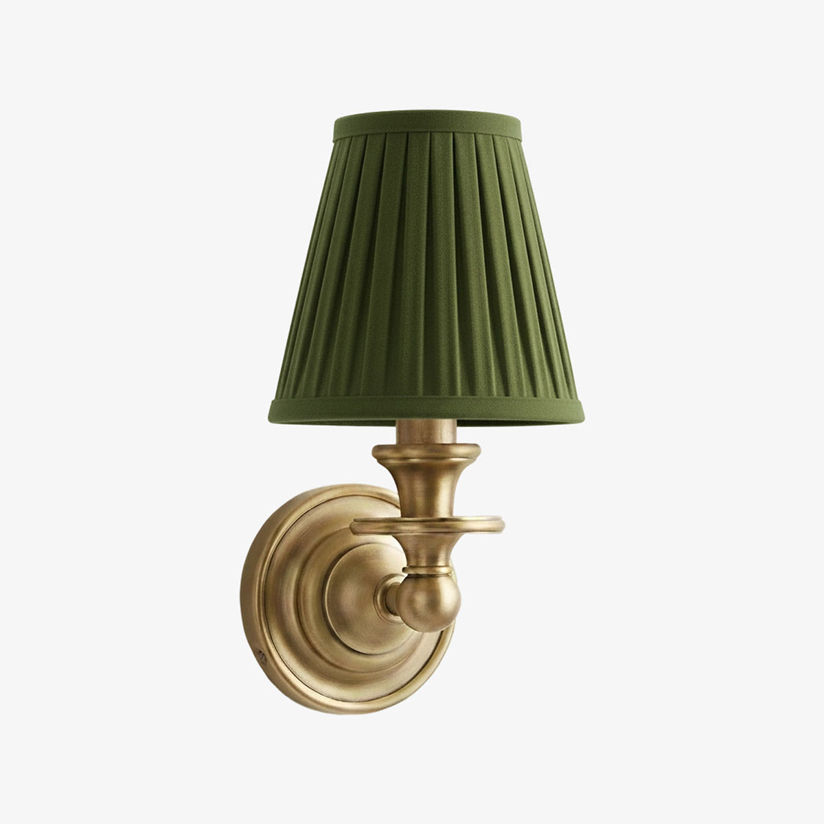 Wall Sconce Classic with Fabric Shade and Candle-Style Arm