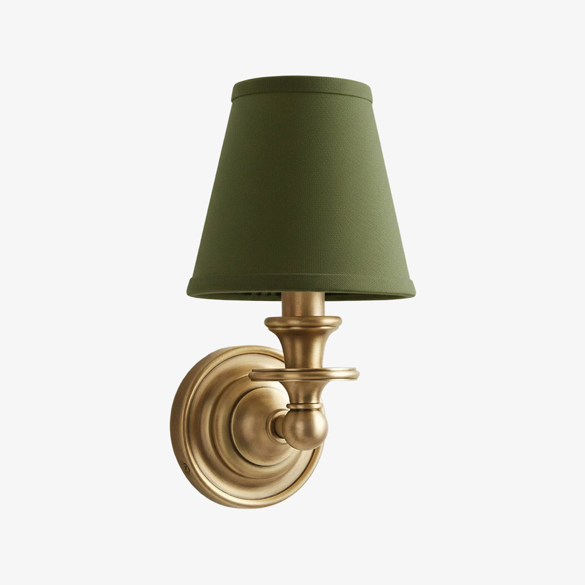 Wall Sconce Classic with Fabric Shade and Candle-Style Arm