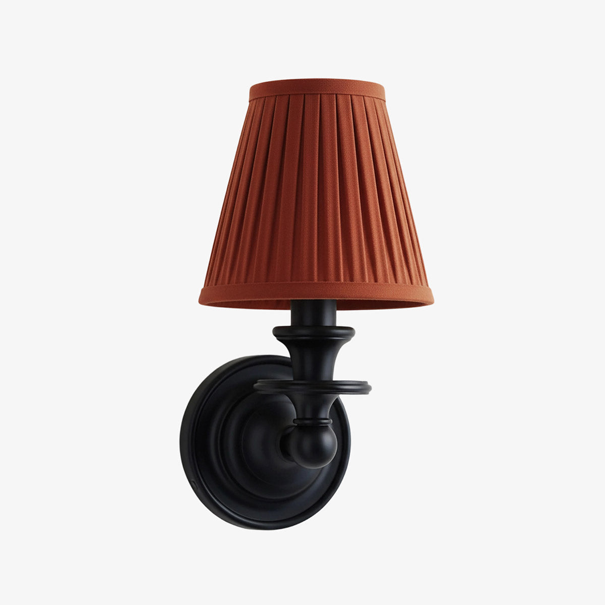 Wall Sconce Classic with Fabric Shade and Candle-Style Arm