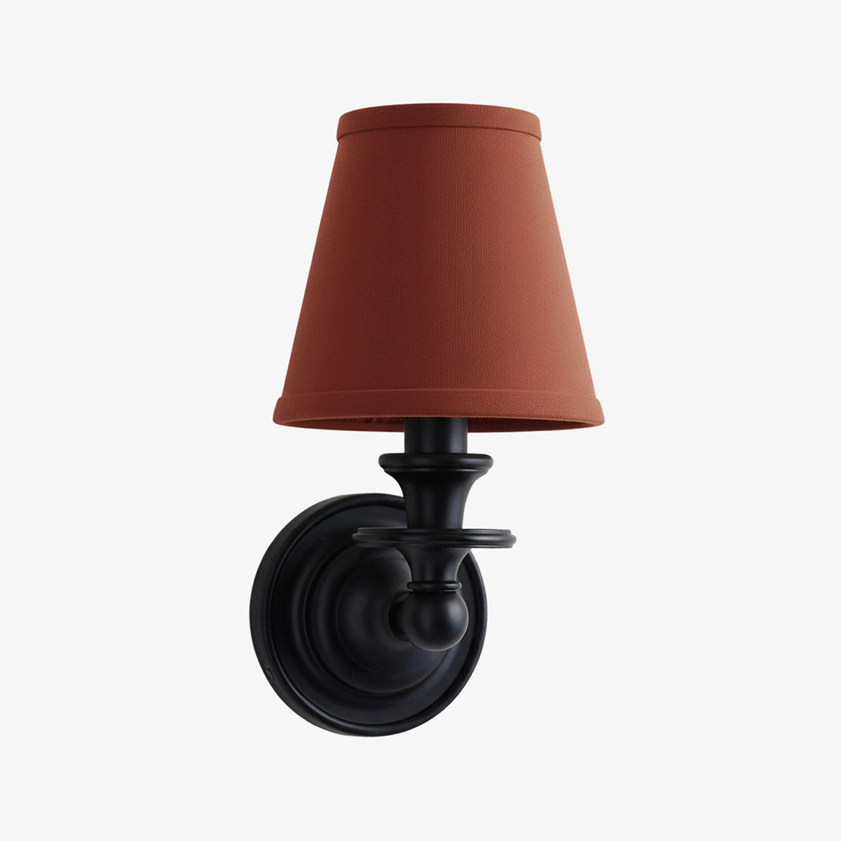 Wall Sconce Classic with Fabric Shade and Candle-Style Arm
