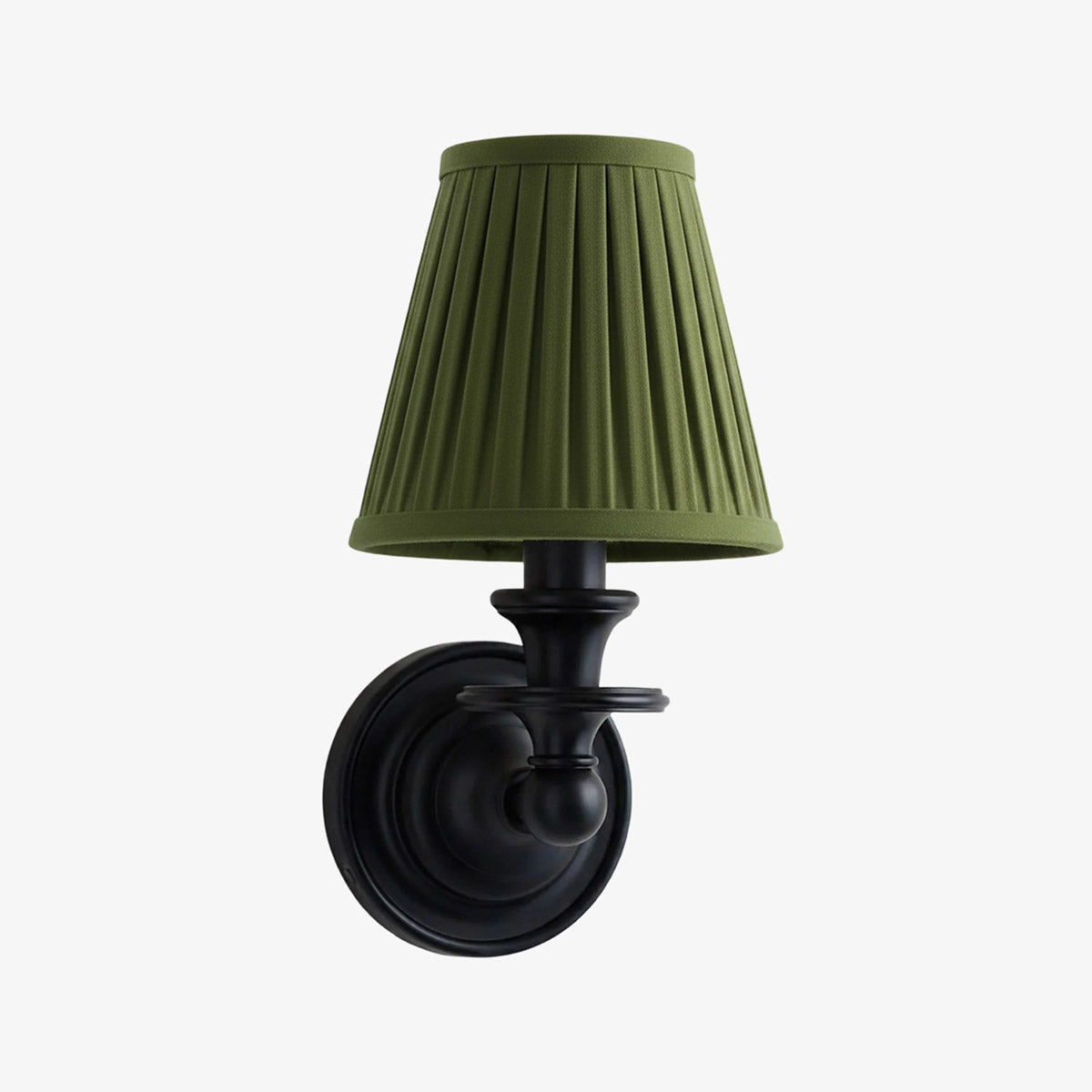 Wall Sconce Classic with Fabric Shade and Candle-Style Arm
