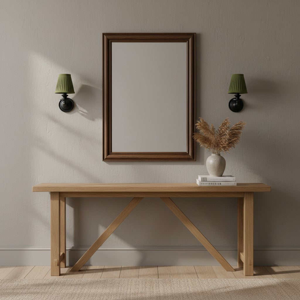 Wall Sconce Classic with Fabric Shade and Candle-Style Arm