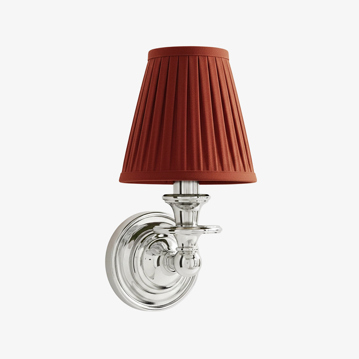 Wall Sconce Classic with Fabric Shade and Candle-Style Arm