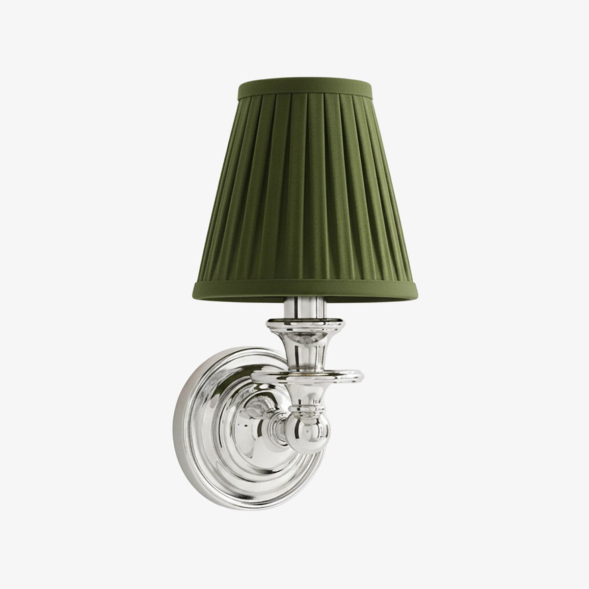 Wall Sconce Classic with Fabric Shade and Candle-Style Arm