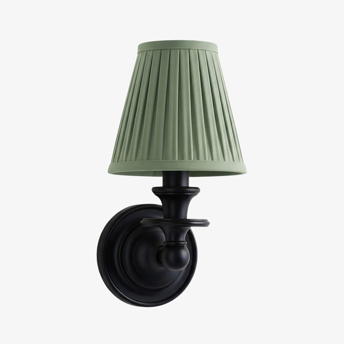 Wall Sconce Classic with Fabric Shade and Candle-Style Arm