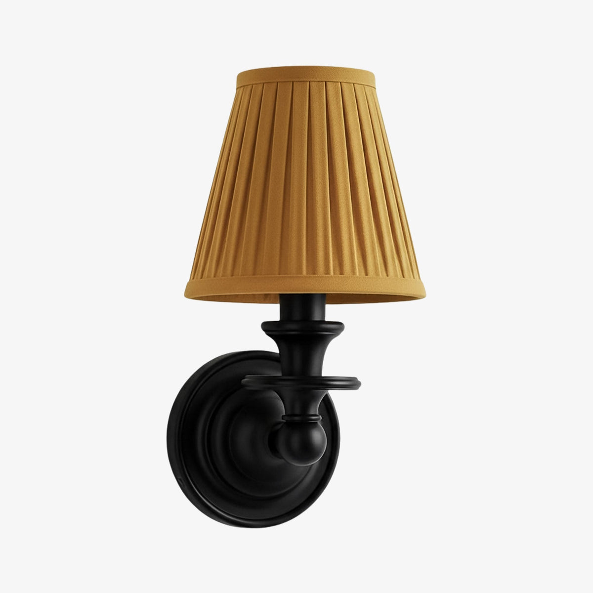 Wall Sconce Classic with Fabric Shade and Candle-Style Arm