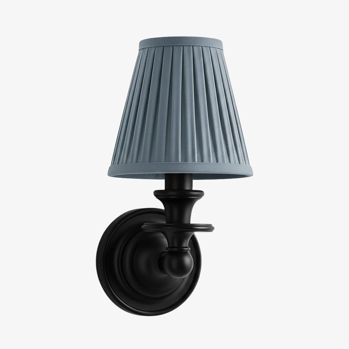 Wall Sconce Classic with Fabric Shade and Candle-Style Arm