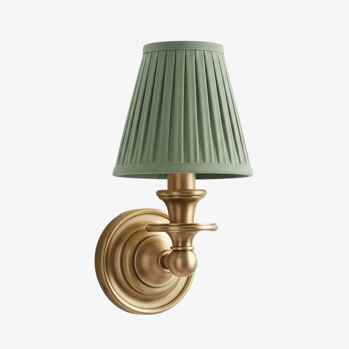 Wall Sconce Classic with Fabric Shade and Candle-Style Arm