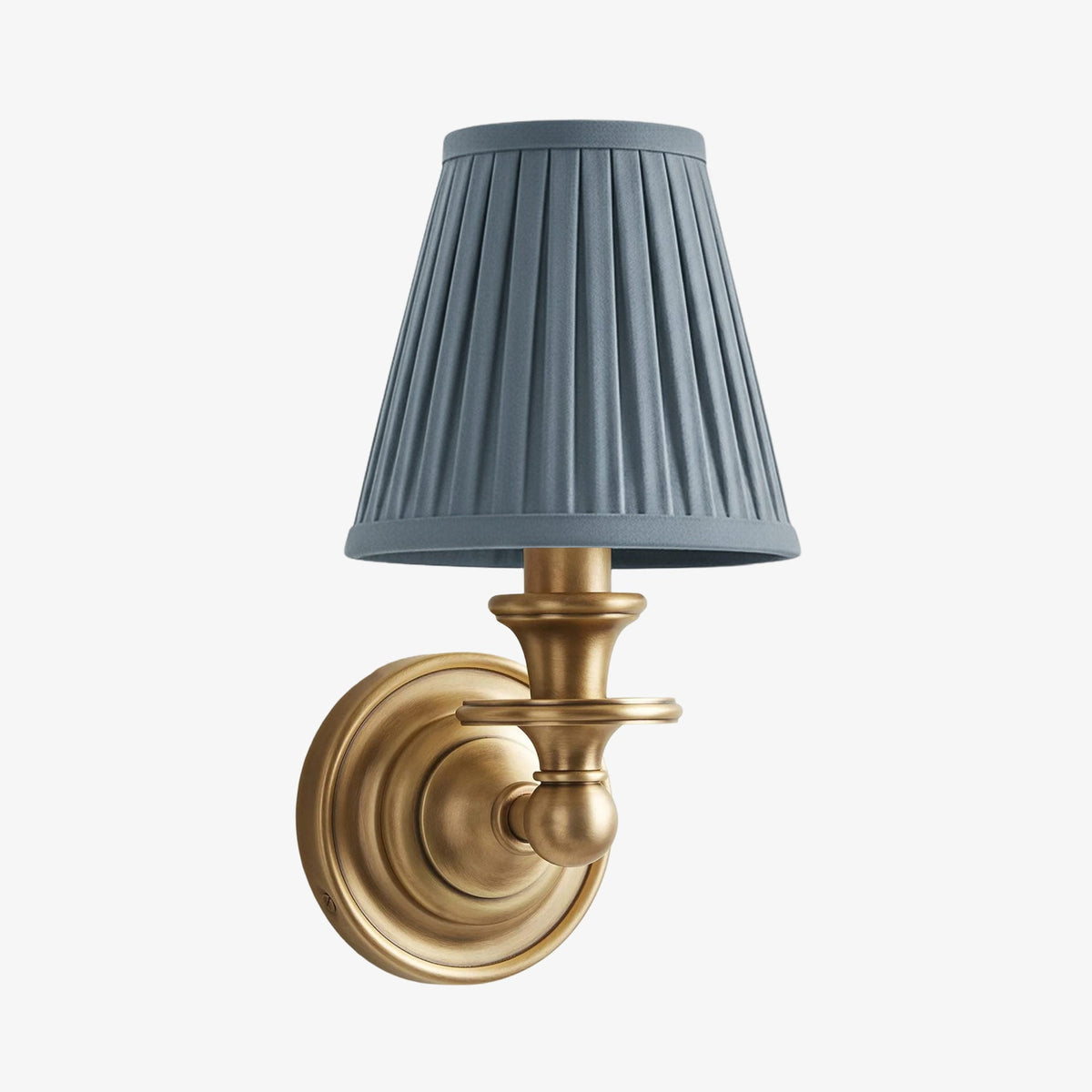 Wall Sconce Classic with Fabric Shade and Candle-Style Arm