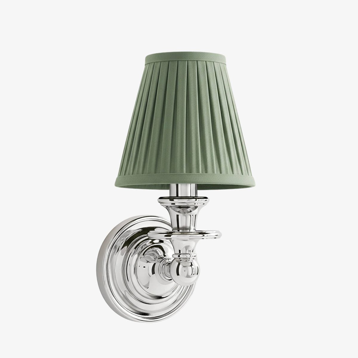 Wall Sconce Classic with Fabric Shade and Candle-Style Arm